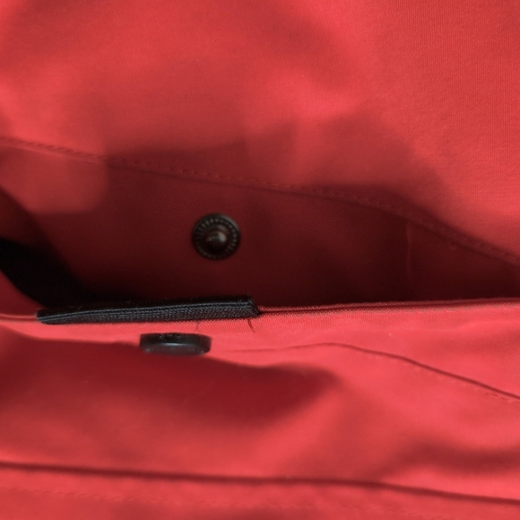 Alpinetek Short Down Red Fur-Trimmed Jacket - Picture 6 of 14